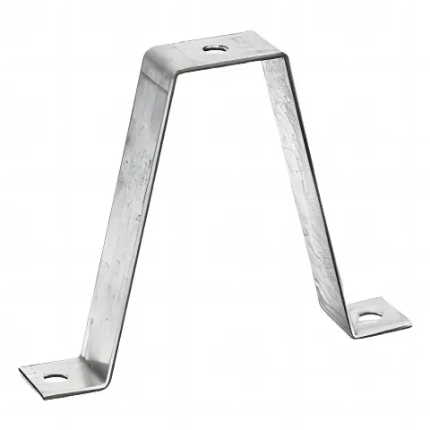 Soporte doble para sujetador universal, ideal para instalación en techo, con acabado Electro Zinc para varilla de 1/4 y 5/16