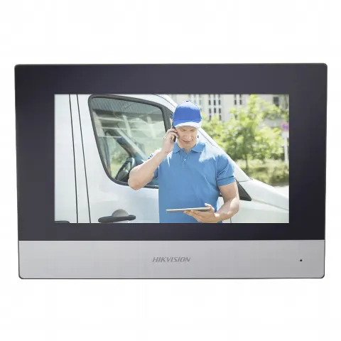 Monitor Hibrido IP WiFi Touch Screen 7 para Videoportero IP  / Vídeo en Vivo / PoE Estándar / Apertura Remota / Llamada Entre Monitores / Audio de dos vías / Policarbonato