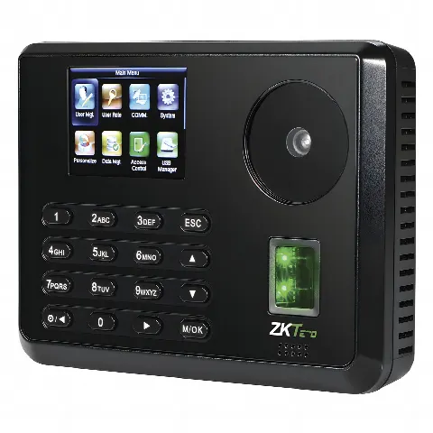 Terminal Biométrica de Palma y Huella Digital para Gestión de Asistencia y Control de Acceso