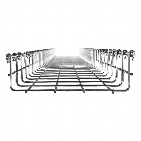 Charola Tipo Malla 66/200 mm, Acabado Electro Zinc, Hasta 210 Cables Cat6, Tramo de 3 Metros