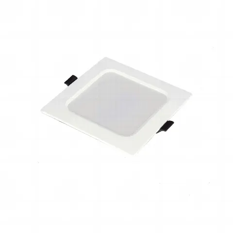 Spot Cuadrado Empotrable / 12 x 12 cm / Luz Fría / 110 V / 6 W / 420 lúmenes / 25000 hrs / Ángulo de apertura 120° / IP20