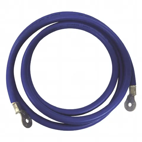 Cable para Baterías,  2.2 m Azul Calibre 2 AWG con Terminales de Ojo en Ambos Extremos