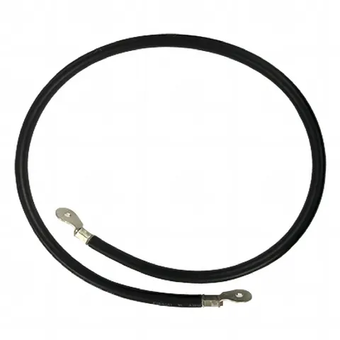 Cable para Baterías, 1 m, Negro, Calibre 2 AWG con Terminales de Ojo en Ambos Extremos