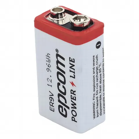 Pila 9V @ 1200 mAh / Alta Capacidad ( No recargable )