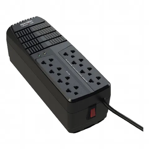 Regulador de Voltaje 2000 VA-1000 W / 4 Contactos con AVR / 4 Contactos con Supresor de Picos / Protección RJ11