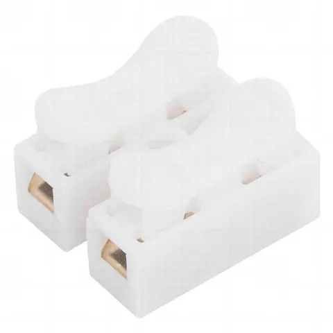 Conector tipo PUSH de 2 Contactos / Para una Conexión Rápida / Puentes de Cables