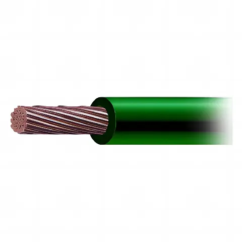 Cable de Cobre Recubierto THW-LS Calibre 6 AWG 19 Hilos Color Verde (Venta por Metro)