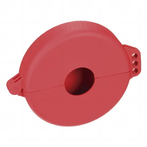 Dispositivo de Bloqueo LOTO para Válvulas de Compuerta, Para Diámetros de 3 a 6.5, Color Rojo
