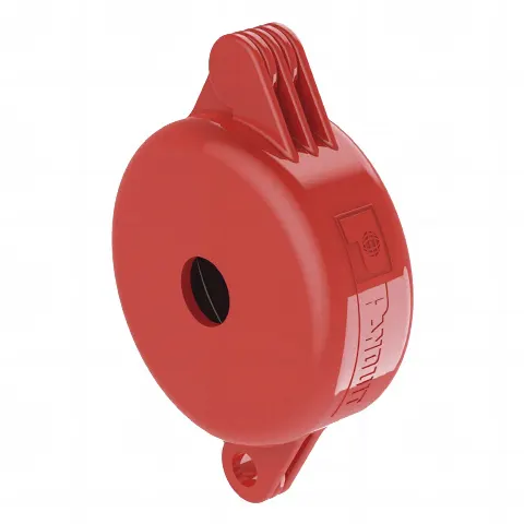 Dispositivo de Bloqueo LOTO para Válvulas de Compuerta, para Diámetros de 1 a 3, Color Rojo