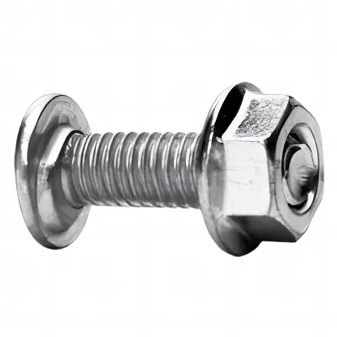 Tornillo + tuerca milimétrico, con acabado Electro Zinc