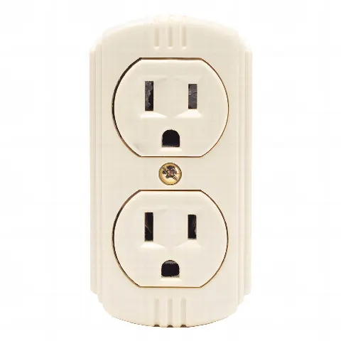 Contacto Dúplex 127 Vca, 15 A Max. Para Sobreponer (Sin perforar la superficie).