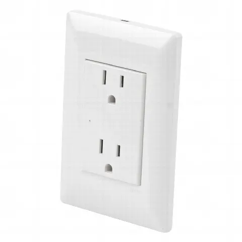 Contacto Inteligente de Pared Doble 120, 15A, con Supresor de Picos Tipo A.