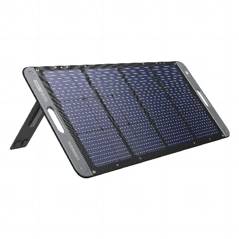 Panel Solar Plegable 100W / Recomendado para el Power Station Portable de 600W UGREEN /  Alta Eficiencia de Conversión / Alineación Inteligente de la Luz Solar / Resistente Al Agua Y Duradero / Incluye Cable XT60 Macho a Macho 2m.
