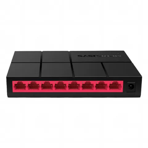 Switch NO Administrable / Para escritorio / 8 puertos 10/100/1000 Mbps / Diseño Compacto / Plug and Play