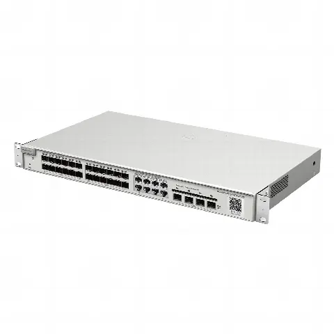 Switch administrable Capa 2+ Plus, 24 puertos SFP con 8 puertos Ethernet Gigabit y 4 SFP+ gestión en la nube