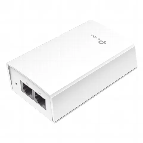 Inyector PoE Pasivo de 48V (24 Watts) / 2 puerto 10/100/1000 Mbps / Plug and Play / Montaje en Pared