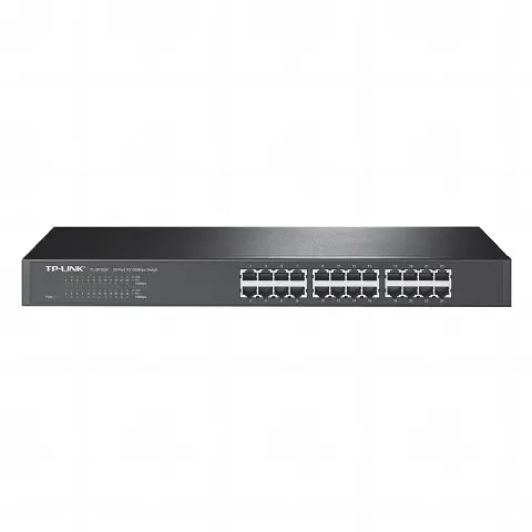 Switch no administrable de 24 puertos 10/100 Mbps para montaje en rack
