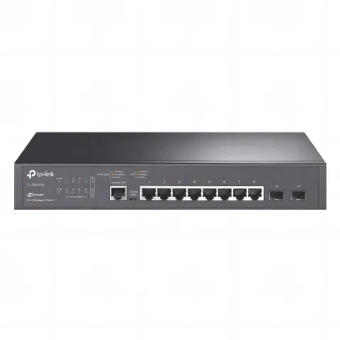 Switch JetStream SDN Administrable 8 puertos 10/100/1000 Mbps + 2 puertos SFP, administración centralizada OMADA SDN 