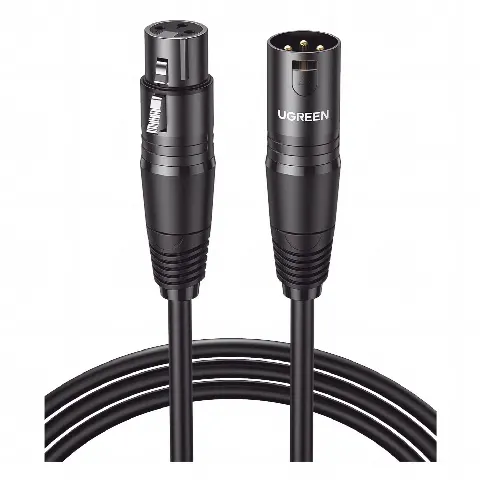 Cable para Micrófono XLR Tipo Canon Macho a Hembra | 5 Metros Plug & Play | Anti interferencias | Triple Blindaje | Alta Calidad | Color Negro