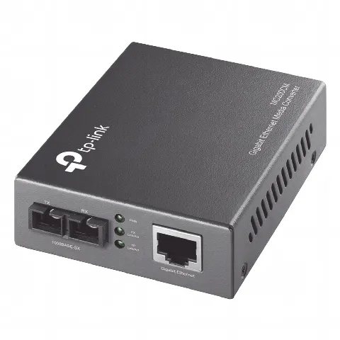 Convertidor Firba Óptica Multimodo /  1 Puerto RJ45 10/100/1000 Mbps / Puerto Fibra Óptica SC 1000 Mbps / Hasta 550 metros / Plug and Play