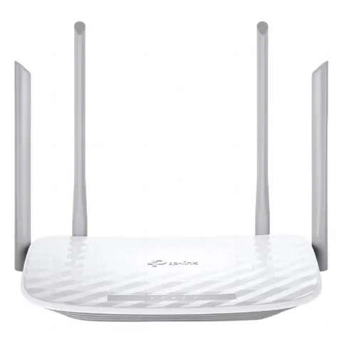 Router Inalámbrico doble banda AC, 2.4 GHz y 5 GHz Hasta 733 Mbps, 3 antenas externas omnidireccional, 4 Puertos LAN 10/100 Mbps, 1 Puerto WAN 10/100 Mbps
