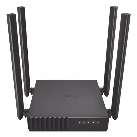 Router Inalámbrico doble banda AC, 2.4 GHz y 5 GHz Hasta 1200 Mbps, 4 antenas externas omnidireccional, 4 Puertos LAN 10/100 Mbps, 1 Puerto WAN 10/100 Mbps, Versión 6