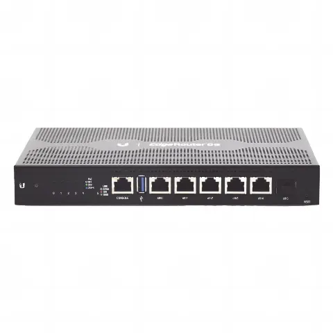 EdgeRouter 6 PoE pasivo 24 V, con 5 puertos 10/100/1000 Mbps + 1 puerto SFP, con funciones avanzadas de ruteo