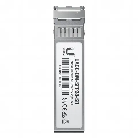Transceptor de fibra óptica multimodo SFP28 hasta 25 Gbps con 2 conectores LC, hasta 100 mts