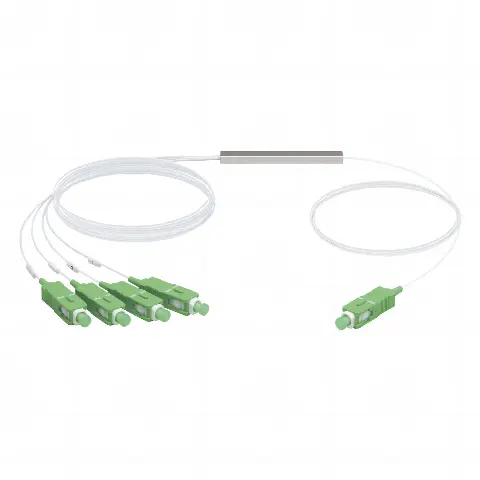 UFiber Splitter (Divisor Óptico) PLC 1 x 4, con conectores SC/APC