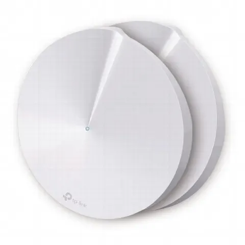 Kit 2 Routers Inalámbricos MESH Interior para Hogar / Doble Banda Wi-Fi 5 AC1300 Mbps / 2 Puerto Gigabit WAN/LAN / 4 Antenas Internas / Administración Mediante la App Deco (iOS, Android) / Protección HomeCare