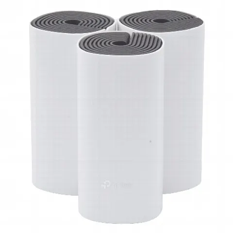Kit de Router inalámbrico mesh Deco E4 para Hogar / Doble banda AC 1200  / 2 puertos 10/100 Mbps / Compatible con amazon alexa.