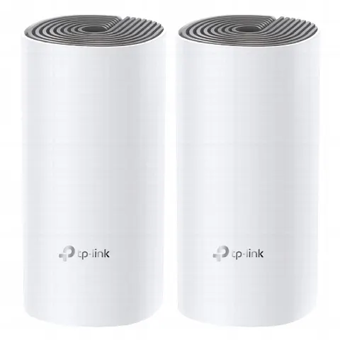 Kit de Router inalámbrico mesh Deco E4 para Hogar / Doble banda AC 1200  / 2 puertos 10/100 Mbps / Compatible con amazon alexa.