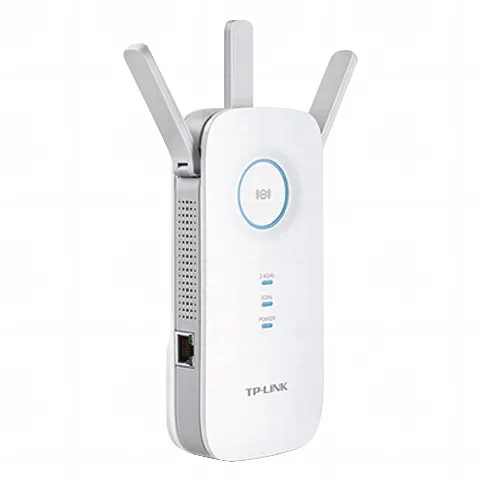 Repetidor / Extensor de Cobertura WiFi AC, 1750 Mbps, doble banda 2.4 GHz y 5 GHz, con 1 puerto 10/100/1000 Mbps, 3 antenas externas