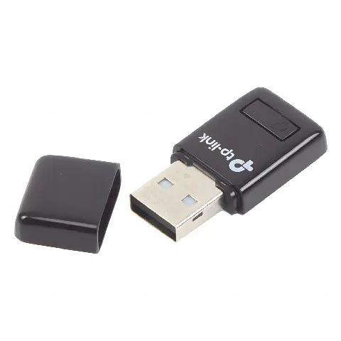 Mini Adaptador USB inalámbrico N 300 Mbps 2.4 GHz con 1 antena interna