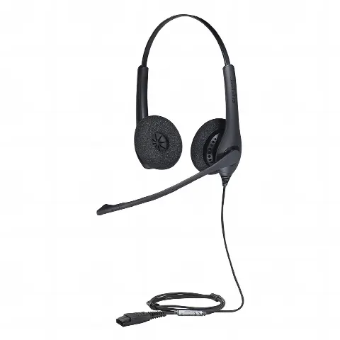 Jabra Biz 1500 Duo, auricular profesional con cancelación de ruido, ideal para contact center con conexión QD (1519-0157) 