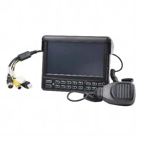 Panel de Control Dáctilar Multifuncional con Monitor de 7 / Soporta Audio de Dos Vías / Compatible con DVR´s Móviles XMR Epcom 