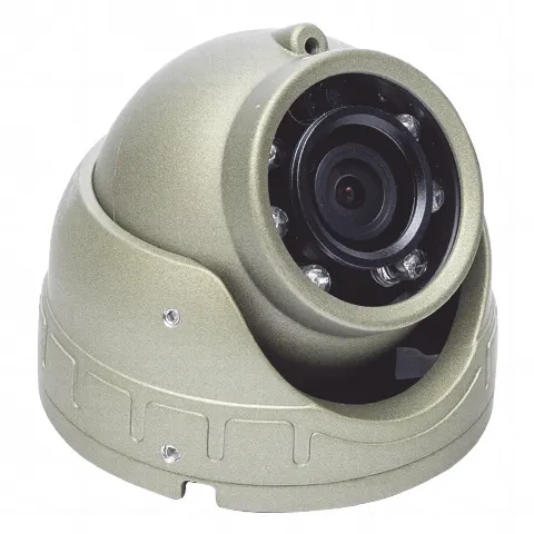 Cámara Mini Domo AHD 2 Megapixel / Lente 2.8 mm / 3 mts IR / Micrfono Integrado / Uso en Interior / Compatible con DVR´s Moviles epcom XMR / Conector Tipo Aviación