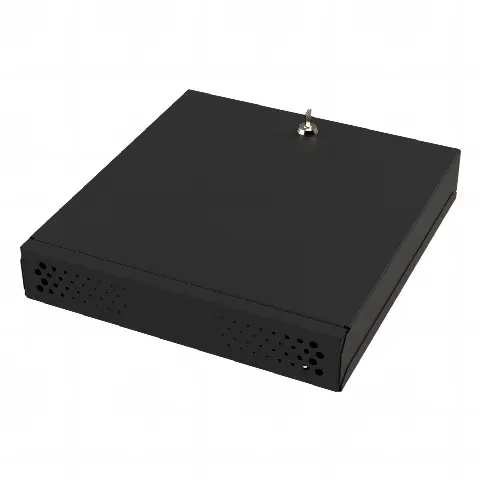 Gabinete Metálico para DVR/NVR. Tamaño Max. de DVR/NVR: 445 x 88 x 400mm (An.xAl.xProf.). Compatible con Fuente SLIM.
