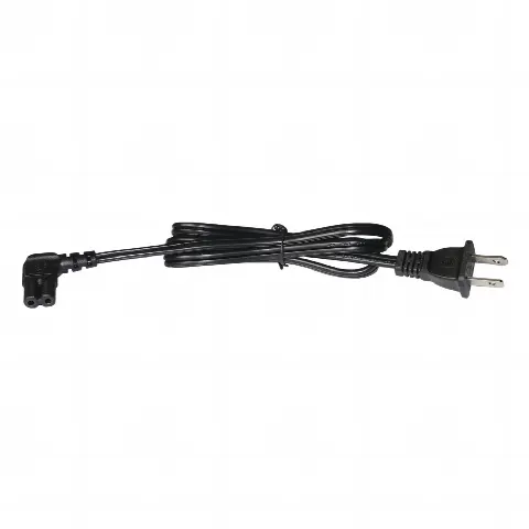 Cable de Alimentación Eléctrica para 120-240 Vca / 1 Metro / 2 Clavijas tipo Americano / Conector en Forma tipo L