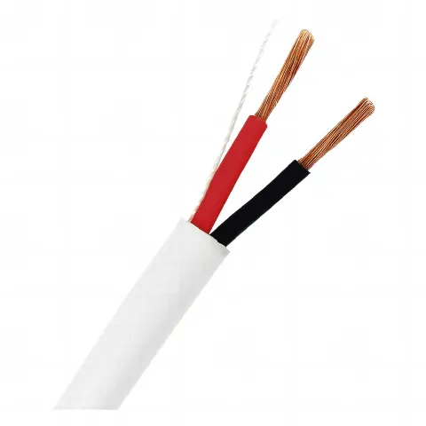 Bobina de 152 Metros / 18AWG 2 Conductores / Cable Profesional de ALTA FIDELIDAD 100% Cobre / Libre de Oxígeno / Interior / Color Blanco / Para Aplicaciones de Audio, Control de Acceso y Automatización 