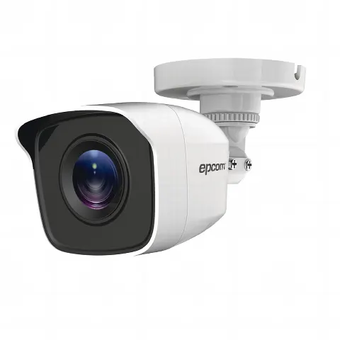 Bala TURBOHD 2 Megapíxeles (1080p) / METALICA / Gran Angular 103° / Lente 2.8 mm / IR EXIR Inteligente 20 mts / Exterior IP66 / TVI-AHD-CVI-CVBS