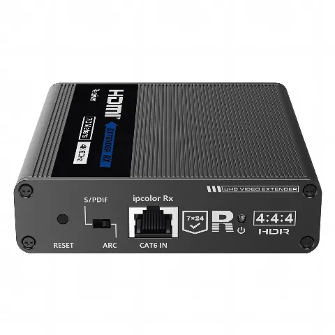 Receptor Compatible para Kits TT- 676 / 4K@60Hz con IR / Distancia de 70 Metros / Conexión en Cascada de hasta 10 Receptores con TT676.