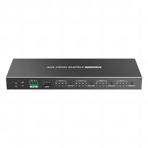 Matricial 4x4 HDMI | 4K@60Hz | Soporta HDR10 | Configuración EDID | Múltiples Modos de Conmutación