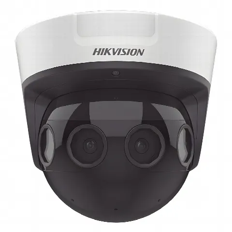 PanoVu Series / Vista Panorámica 180° / 32 Megapixel en Total / 4 Lentes 2.8 mm (4 Lentes 8 Megapixel) / 20 mts IR / Exterior IP67 / IK10 / 12 Vcc / PoE+ / Micro SD