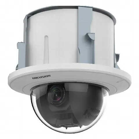 Domo PTZ IP 2 Megapixel / 25X Zoom / Uso en Plafon / ACUSENSE / DARKFIGHTER  / IK10 / Entrada y Salida de Audio y Alarmas / WDR 120 dB /  HLC / EIS / PoE+ / Metal / microSD