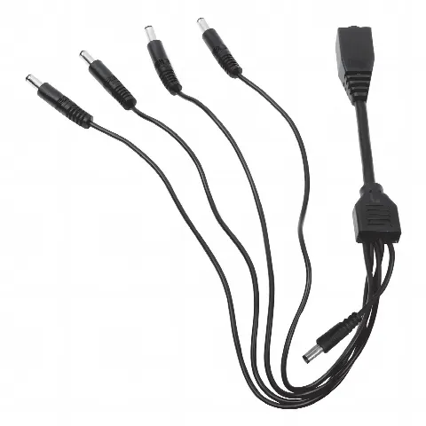 Cable con 5 Vías para Alimentar 4 Cámaras TURBOHD y DVR TURBOHD epcom / HIKVISION