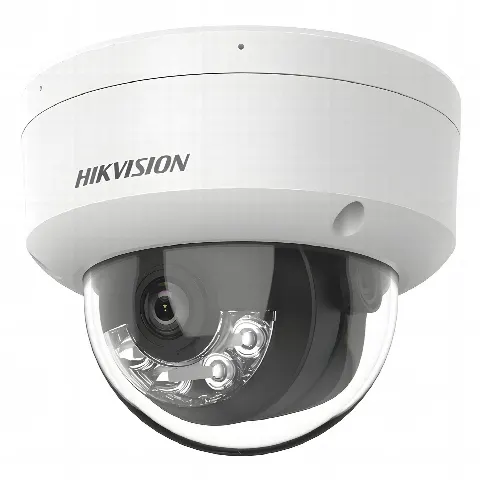 Domo IP 6 Megapixel / Lente 2.8 mm / Dual Light (30 mts IR + 30 mts Luz Blanca) / Micrófono Integrado / Antivandálico IK08 / ACUSENSE Lite / Exterior IP67 / H.265 / PoE / ONVIF / Micro SD