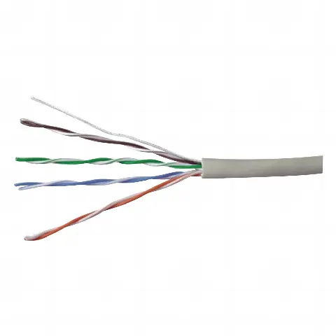 Bobina de Cable UTP 305 m (1000 ft). de Cobre, PanNet, Gris, Categoría 5e (24 AWG), PVC (CM), de 4 pares