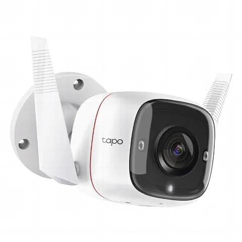 Cámara IP Wi-Fi para exterior, 3 megapixel, audio doble vía, visión nocturna, notificación Push, acepta memoria Micro SD de para grabación. 