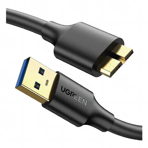 Cable Adaptador USB-A 3.0 a Micro USB 3.0 / 0.5 Metros / Carga y Sincronización de Datos / Velocidad de hasta 5 Gbps / Blindaje Interior Múltiple / Núcleo de Cobre Estañado de 22 AWG / Compatibilidad Universal.